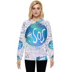 5 Seconds Of Summer Collage Quotes Hidden Pocket Sweatshirt by nate14shop