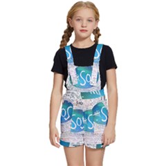 5 Seconds Of Summer Collage Quotes Kids  Short Overalls by nate14shop