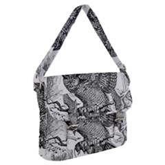 Owl-animals-wild-jungle-nature Buckle Messenger Bag by Jancukart