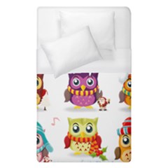 Cartoon-cute-owl-vector Duvet Cover (single Size)