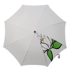 Lotus-flower-water-lily Hook Handle Umbrellas (medium) by Jancukart