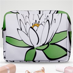 Lotus-flower-water-lily Make Up Pouch (large) by Jancukart