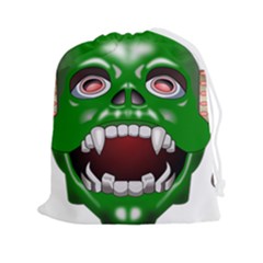 Monster-mask-alien-horror-devil Drawstring Pouch (2xl)