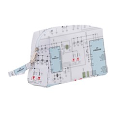 Circuits-electronics-atmel Wristlet Pouch Bag (medium) by Jancukart