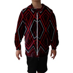 Abstract Pattern Geometric Backgrounds Kids  Hooded Windbreaker by Eskimos