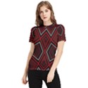 Abstract pattern geometric backgrounds Women s Short Sleeve Rash Guard View1