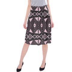 Abstract Pattern Geometric Backgrounds Midi Beach Skirt by Eskimos