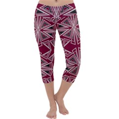 Abstract Pattern Geometric Backgrounds  Capri Yoga Leggings by Eskimos