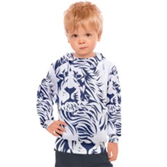 Head Art-lion Drawing Kids  Hooded Pullover by Jancukart