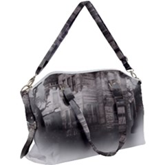 Haunted-night Building Canvas Crossbody Bag