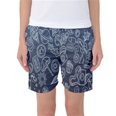 Internet Planet Drinks Women s Basketball Shorts by artworkshop