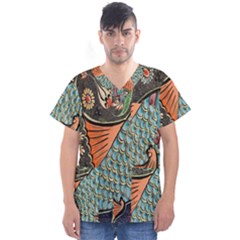 Mosaic Men s V-neck Scrub Top