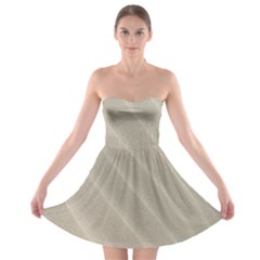 Sand Waves Strapless Bra Top Dress by artworkshop