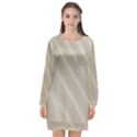 Sand Waves Long Sleeve Chiffon Shift Dress  View1