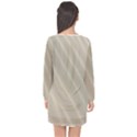 Sand Waves Long Sleeve Chiffon Shift Dress  View2