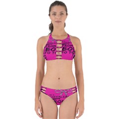 Bow To Toe Cheer Pink Perfectly Cut Out Bikini Set by nate14shop