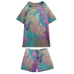 Freedom To Pour Kids  Swim Tee And Shorts Set by Hayleyboop