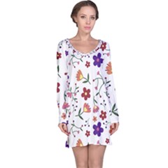 Background-a 009 Long Sleeve Nightdress