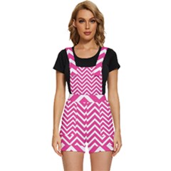 Chevrons - Pink Short Overalls