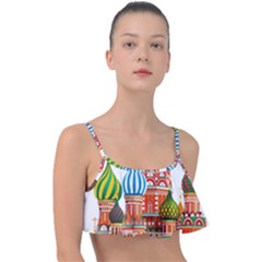 Moscow-kremlin-saint-basils-cathedral-red-square-l-vector-illustration-moscow-building Frill Bikini Top