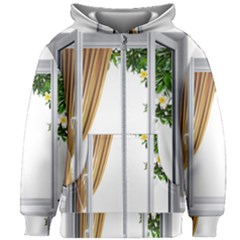 Window Kids  Zipper Hoodie Without Drawstring