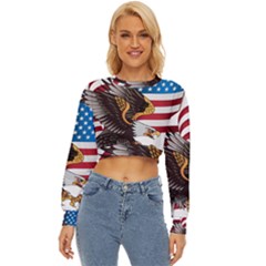 American-eagle- Clip-art Lightweight Long Sleeve Sweatshirt by Jancukart