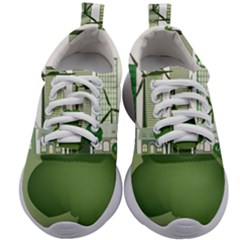 Vector-energy-saving-caring-for-the-earth Kids Athletic Shoes by Jancukart