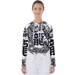 Chinese-dragon Women s Slouchy Sweat