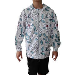 Flowers Pattern Kids  Hooded Windbreaker by hanggaravicky2