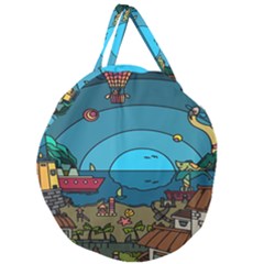 Artwork Art Kids Giant Round Zipper Tote by artworkshop