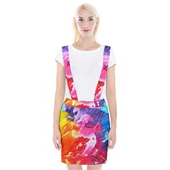 Colorful Painting Braces Suspender Skirt by artworkshop