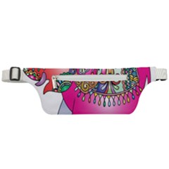 Decorative Elephant Active Waist Bag by artworkshop