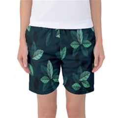 Plant Leaves Women s Basketball Shorts by artworkshop