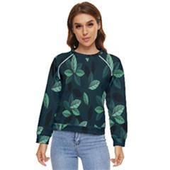 Plant Leaves Women s Long Sleeve Raglan Tee