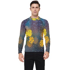 Raindrops Water Men s Long Sleeve Rash Guard by artworkshop