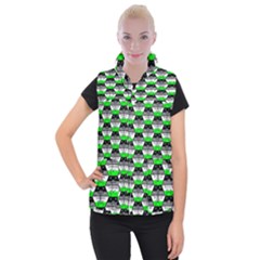 Hackers Town Void Mantis Hexagon Agender Agender Info Pride Flag Women s Button Up Vest by WetdryvacsLair