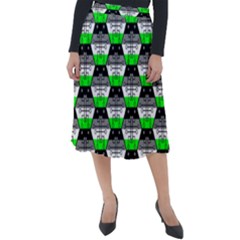 Hackers Town Void Mantis Hexagon Agender Agender Info Pride Flag Classic Velour Midi Skirt  by WetdryvacsLair