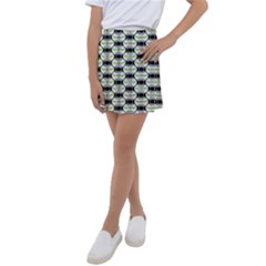 Hackers Town Void Mantis Hexagon Agender Pride Flag Kids  Tennis Skirt by WetdryvacsLair