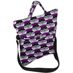 Hackers Town Void Mantis Hexagon Asexual Ace Pride Flag Fold Over Handle Tote Bag by WetdryvacsLair