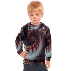 Digital-fractal-fractals-fantasy Kids  Hooded Pullover by Jancukart