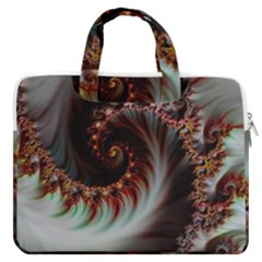 Digital-fractal-fractals-fantasy Macbook Pro 16  Double Pocket Laptop Bag  by Jancukart