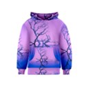 Nature-inspiration-trees-blue Kids  Pullover Hoodie View1