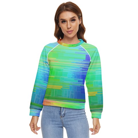 Colors-rainbow-chakras-style Women s Long Sleeve Raglan Tee by Jancukart