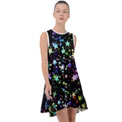 Christmas-star-gloss-lights-light Frill Swing Dress