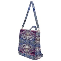 Abstract Pouring Crossbody Backpack by kaleidomarblingart