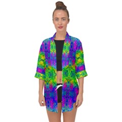 Color Me Happy Open Front Chiffon Kimono by Thespacecampers