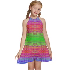 Visionary Kids  Halter Collar Waist Tie Chiffon Dress by Thespacecampers