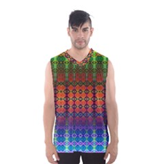 Fractaled Pixels Men s Basketball Tank Top by Thespacecampers