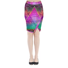 Trinfinite Midi Wrap Pencil Skirt by Thespacecampers