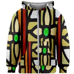 Abstract-0001 Kids  Zipper Hoodie Without Drawstring